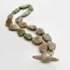 Organic Watermelon Tourmaline Slices Choker Necklace - Tanzy Necklace