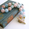 #4 Fontanne III Necklace - Beryl Aquamarine Kunzite Opal MOP Toggle Clasp