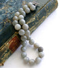 #5 Harper Choker Necklace - Gray Monstone Natural Topaz
