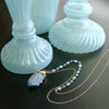#4 Pixie Necklace - Aqua Chalcedony Gold Vermeil Spirit Quartz Pendant