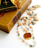 #3 Castelmezzano Necklace - Multi Moonstone Venetian Glass Intaglio