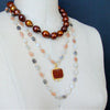 #6 Castelmezzano Necklace - Multi Moonstone Venetian Glass Intaglio