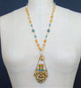 #6 Rosalie Necklace - Citrine Apatite Chatelaine Perfume Bottle Necklace