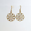 #1 Wendy Earrings - Moonstone Flower Dangle Earrings