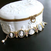 #6 Vernazza Cameo Intaglio Bracelet - Black and White Cameo Intaglios