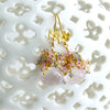 #4 Juliet Earrings - Rose Quartz Sapphires