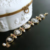 #5 Vernazza Cameo Intaglio Bracelet - Black and White Cameo Intaglios
