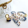 #3 Brezza Floreale III Necklace - Kyanite Scorolite Enamel Vinaigrette Necklace