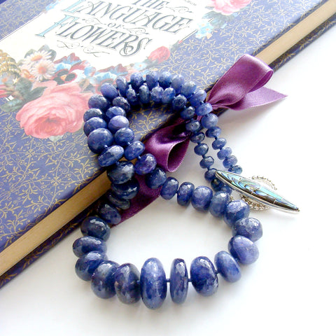 Graduated Luxe Tanzanite Choker Necklace - Amalie Necklace