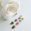 Watermelon Tourmaline Slices Pink Topaz Apatite Green Tourmaline Duster Earrings - Andrea III Earrings