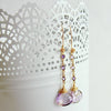 Ametrine Hearts Amethyst - Audrey Ametrine Duster Earrings