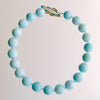 Naco Turquoise Choker Necklace Mother-of-Pearl Opal Inlay Toggle - Charlene III Necklace