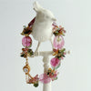 Watermelon Tourmaline Slices Tourmaline Cluster Bracelet - Clarissa VII Bracelet
