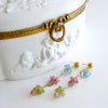 Watermelon Tourmaline Slices Peridot Pink Topaz Apatite Duster Earrings - Andrea Earrings