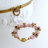 Watermelon Tourmaline Slices Tourmaline Clusters Peridot Clasp Bracelet - Clarissa V Bracelet