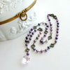Lavender Moonstone Kunzite Pendant Necklace - Kirstyn Necklace