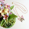Pink Agate Butterfly Necklace - Papillon XIX Necklace