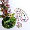 Multi Color Sapphire Necklace Tourmaline Butterfly Pendant - Le Papillon XXI Necklace