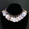 #1 China Doll Lavender Purple Necklace - Pink Amethyst Porcelain Plates
