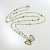 #1 Le Papillon XII Necklace - Green Tourmaline Butterfly Pastel Tourmaline