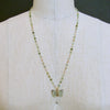 #6 Le Papillon XII Necklace - Green Tourmaline Butterfly Pastel Tourmaline