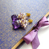 #4 Paisley Earrings - Amethyst Scorolite Rose Quartz Cluster Earrings