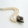 #1 Reine des Abeilles Bracelet - Bumble Bee Clasp Triple Strand Pearl Bracelet