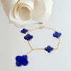 Lapis Quatrefoil Bracelet - Malou Bracelet