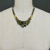 Tourmilated Moss Aquamarine Briolette Choker Necklace - Marjory Necklace