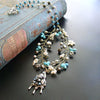 #3 Pajarito Flora Necklace - Turquoise Pearls Pyrite