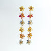 #1 Multi Sapphire Flower Earrings - Florette Earrings (1)