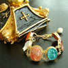 #7 Castelluccio Intaglio Cameo Bracelet - Venetian Glass Intaglios Cameos