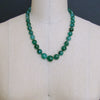 Graduated Hand Knotted Emerald Necklace 14KYG Toggle - Esme Necklace