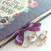 Scorolite Kite Cut Earrings Tanzanite Moonstone Amethyst Keshi Pearls Clusters - Isabelle Earrings
