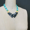 Kyanite Turquoise & Chrysoprase Statement Necklace - Lala II Necklace