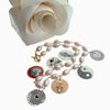 Natural Pink Cultured Pearls & Victorian MOP Love Tokens - Por Toi, Mon Amour (For You, My Love)