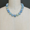 Aquamarine Prasiolite Opal MOP Choker Necklace - Brynn IV Necklace