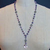 Lavender Moonstone Kunzite Pendant Necklace - Kirstyn Necklace