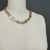 Organic Watermelon Tourmaline Slices Choker Necklace - Tanzy Necklace