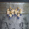 #2 Laudine Earrings - Tanzanite Opal Cluster Chandelier Earrings