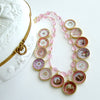 #3 China Doll Pink Necklace Pink Quartz Pink Plates