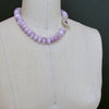 #6 Orianne Necklace - Orchid Kunzite Amethyst Inlay Toggle