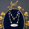 #4 La Finesse Armorial Monogram Gaming Token Necklace - Lavender Moon Quartz