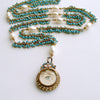 #2 Lilah Lovers Eye Necklace - Turquoise Pearls