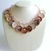 #4 China Doll Pink Necklace Pink Quartz Pink Plates