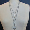 Sterling Silver Peace Dove Brooch Necklace - Dove Necklace