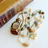 Multi-Colored Moonstone Palais Royal Grand Tour Scent Bottle With Seal - Luna Necklace