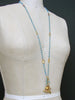 Diamond Turquoise Pave Lock Turquoise Citrine Amethyst Prasiolite, Topaz Intaglio Fob Necklace - Serrures D'Amour Necklace