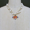 #5 Tellaro Intaglio Cameo Necklace - Freshwater Pearl Torsade