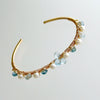 #1PM Diana Stacking Bracelet - Blue Topaz Pearls